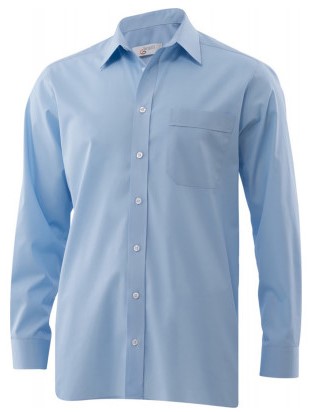 George Slim fit langærmet poplin skjorte